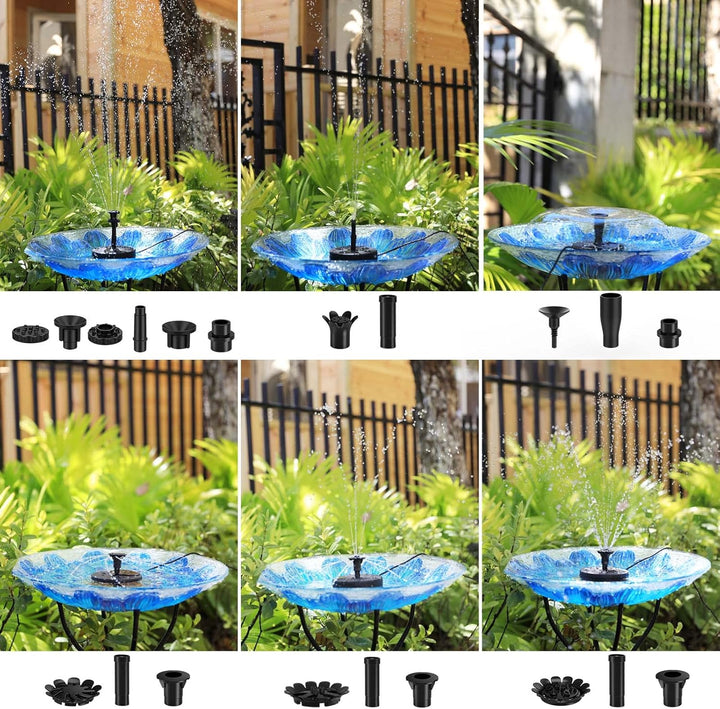 AISITIN 12W DIY Solar Springbrunnen, Neuestes Upgrade Solar Teichpumpe mit 2M Wasserleitung Solarbru