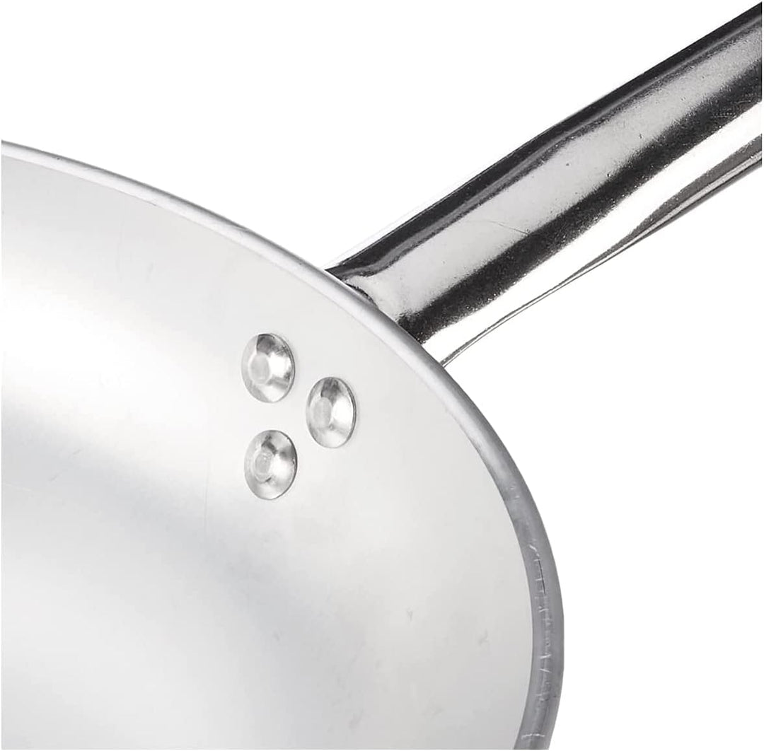 Pentole Agnelli ALMR1111B24 Hohe Sprungpfanne, Aluminium, Silber, 24 cm, 24 cm