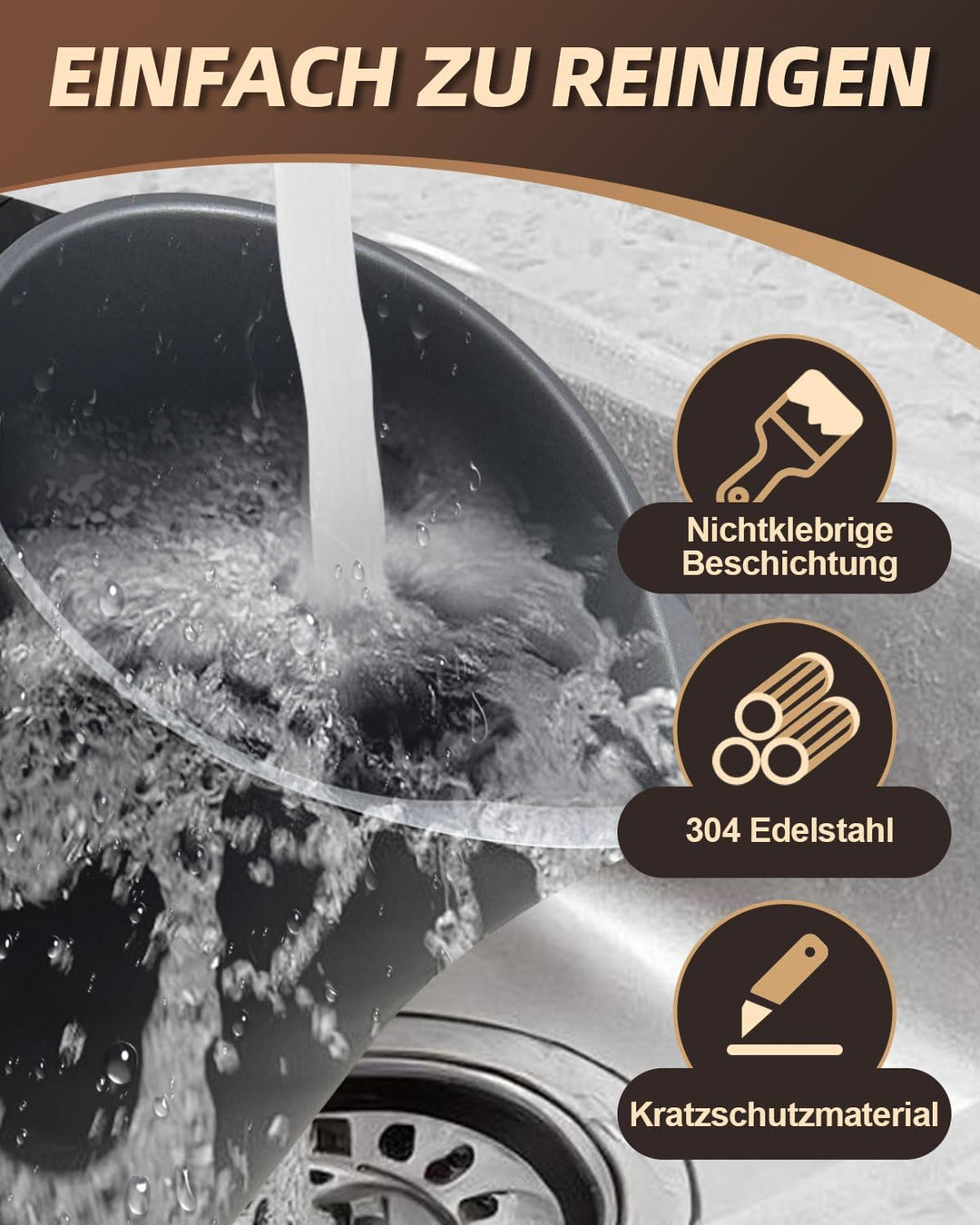Milchaufschäumer Elektrisch 4 in 1, 500 ML Automatische Induction Milch Frother, 4 Programme für War