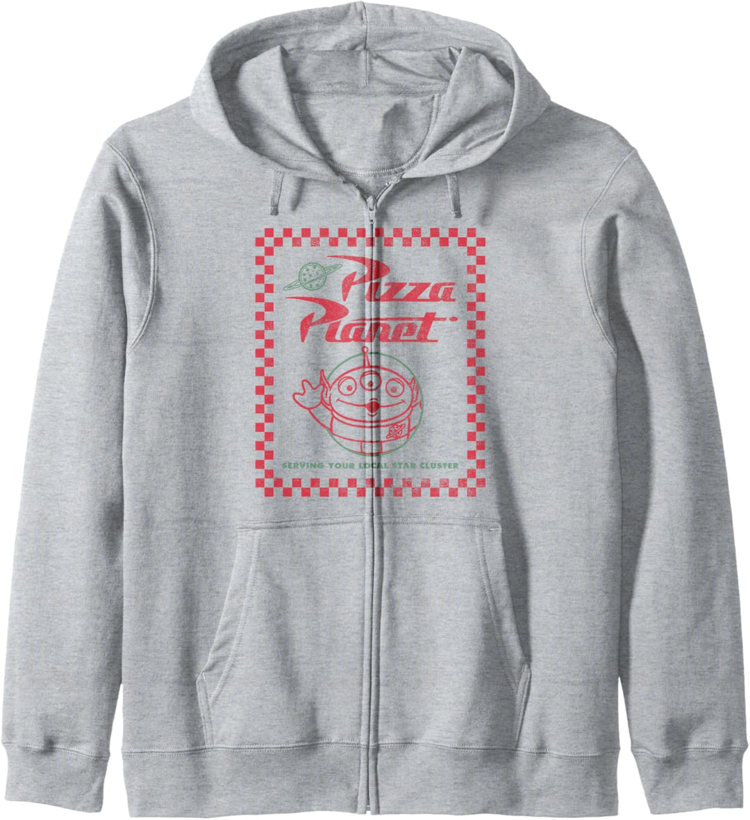 Disney Pixar Toy Story Alien Pizza Planet Box Art Kapuzenjacke