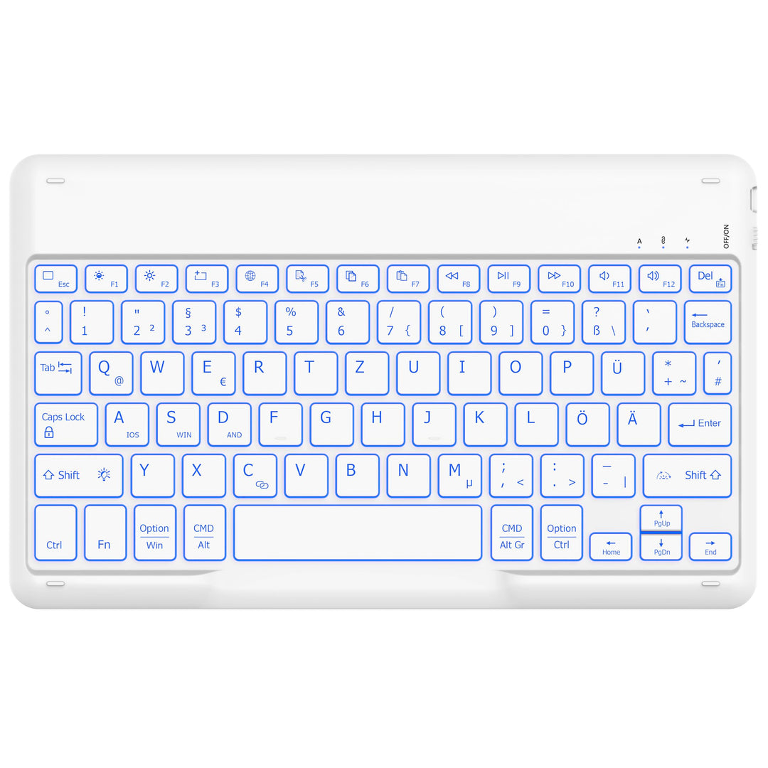 EasyAcc Bluetooth Tastatur, Tastatur kompatibel iPad Air/iPad Pro/iPad 10/10.2/9.7/Samsung/Android,