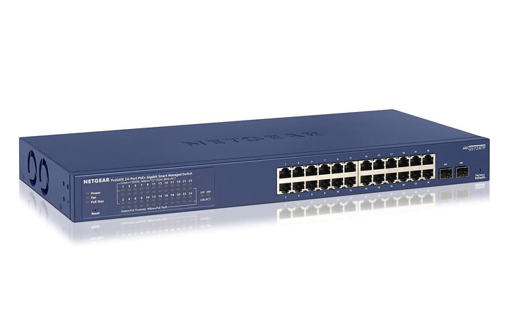 NETGEAR GS724TP 24 Port Gigabit Ethernet LAN PoE Switch Smart (Netzwerk Switch Managed mit 24x PoE+