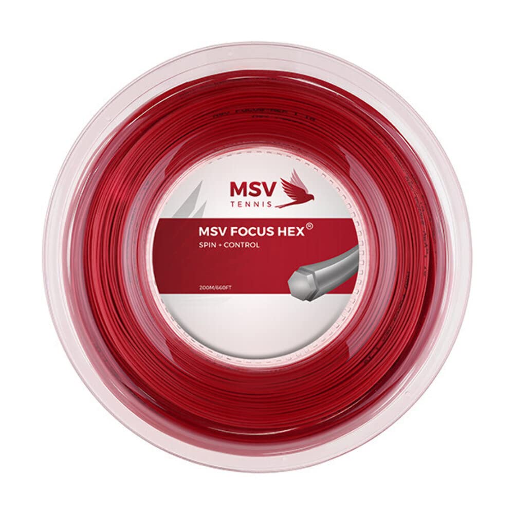 MSV Saitenrolle Focus-HEX 200 m Rot, 200 m Rot