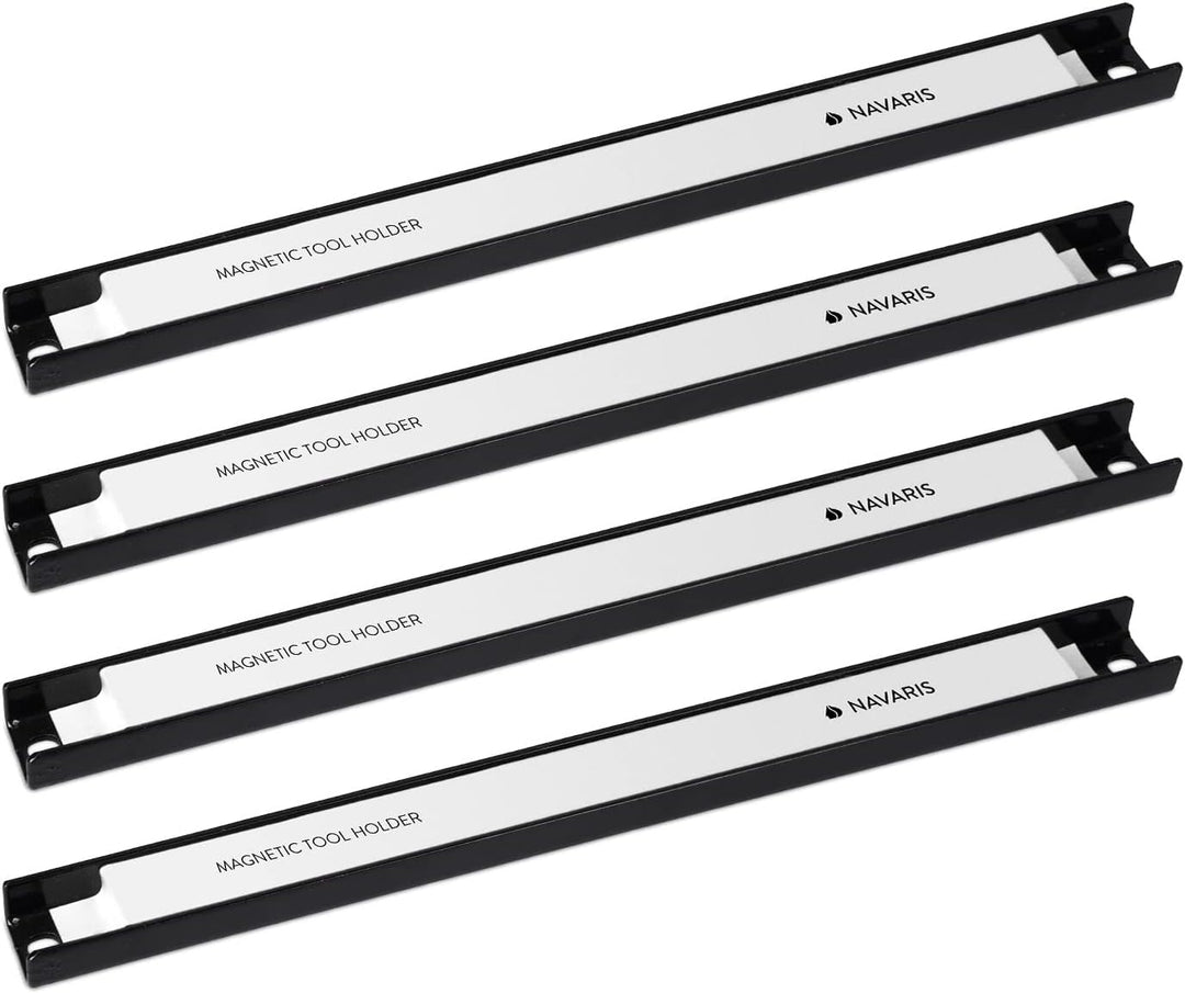 Navaris Magnetleiste Werkzeughalter Wand - Ca. 30 cm langer Magnethalter - Magnetleiste Werkzeug - M