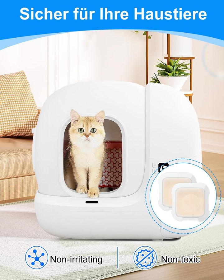 Haliya 4 Stück Geruchsentferner für PETKIT Pura Max/Pura Max 2 / Purobot Max Pro Selbstreinigende Ka