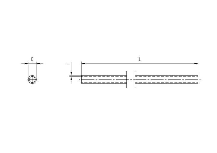 Rohr Rundrohr 12,0 x 1,5 mm 200 cm Füllstabrohr Edelstahl Edelstahlrohr Geländer Treppen Füllstab Ru