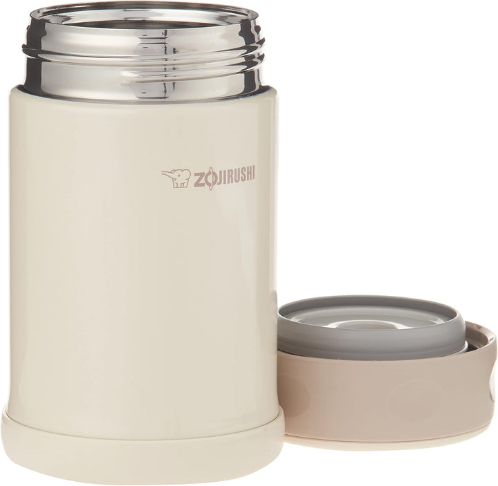 Zojirushi Lebensmittelbehälter aus Edelstahl, mittelgross, cremefarben 17 fl oz Cremefarben, 17 fl o
