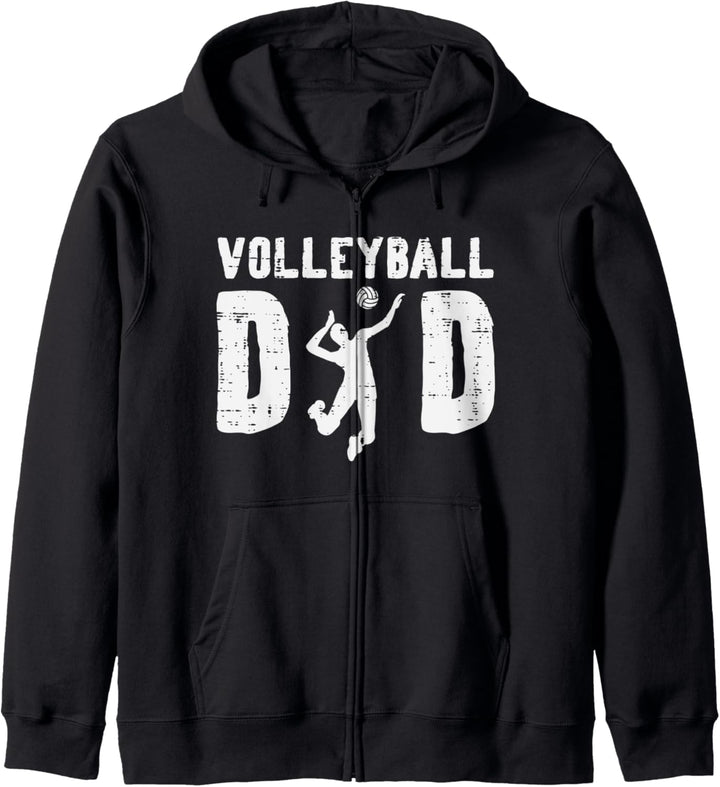 Volleyball Dad Sports Player Spiker Coach Daddy Papa Men Kapuzenjacke