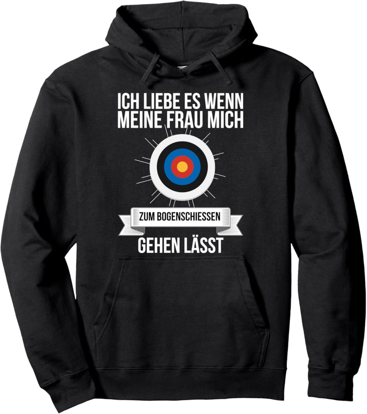 Archery Armbrust Cool Zielscheibe Bogensport Bogenschütze Pullover Hoodie