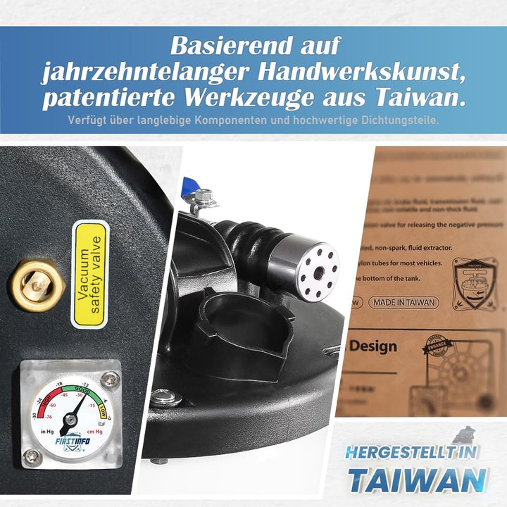 FIRSTINFO A1108EUY5 | 9L Manuelle und pneumatische | Ölpumpe Flüssigkeitspumpe Extraktor Pumpe | Öla