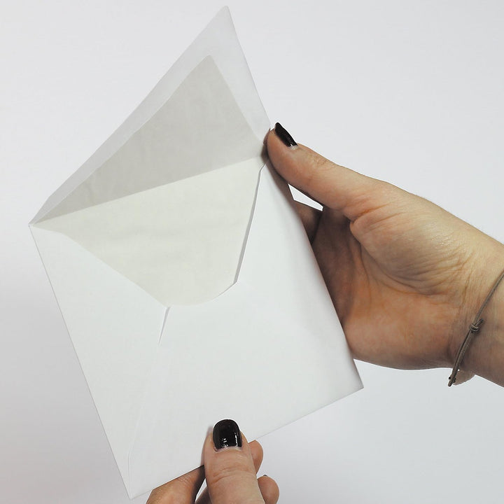 PREMIUM Briefumschläge C6 weiss, gefüttert 100/qm, 500 Stück, weiss mit Innenfutter/Seidenfutter, 50