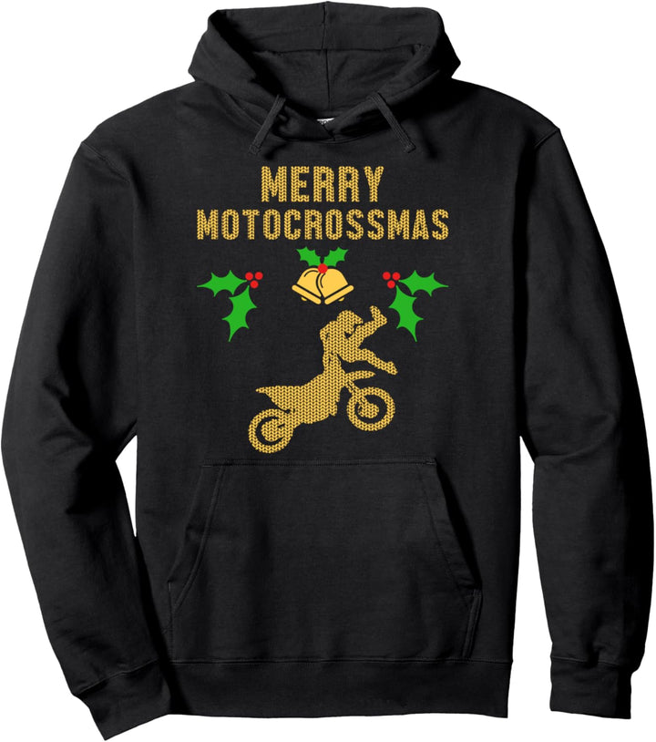 Motocross Dirt Bike Biker Motorrad Ugly Christmas Geschenk Pullover Hoodie