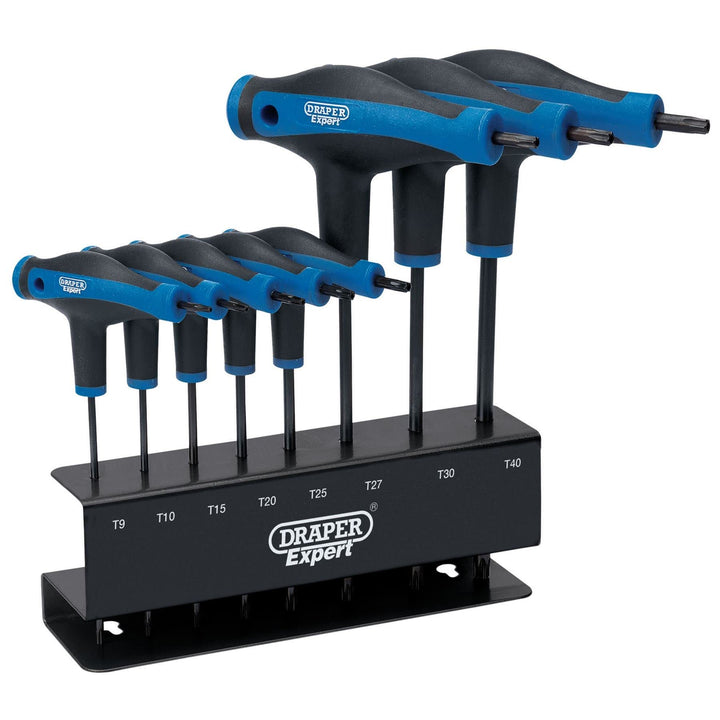 Draper Schlüssel Set Expert, 8 Stück, Soft Grip, „T“-Griff, TX Star®