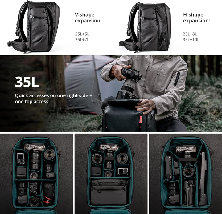 PGYTECH OneMo 2 Kamerarucksack Professionelle Kameratasche für DJI Mavic Series Drone DSLR/SLR spieg