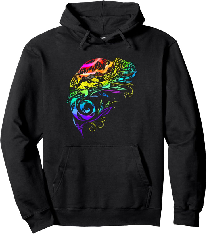 Chamäleon Mandala Leguane Zucht Reptilien Geschenk Pullover Hoodie