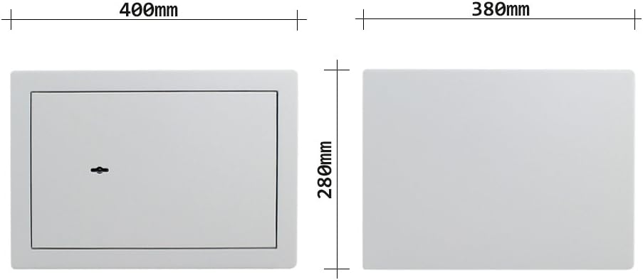 Profirst Möbeltresor Tarifa D300 Doppelbartschloss Lichtgrau BxH 40x28cm Befestigungsmaterial 1 Fach