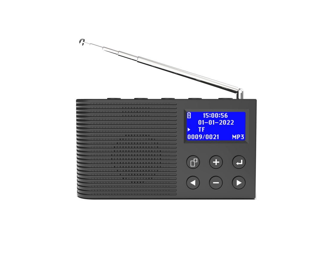 YaakinComp K3 Tragbares Radio, DAB/DAB+ Digital, FM-Radio, Bluetooth, MP3-Player, wiederaufladbarer