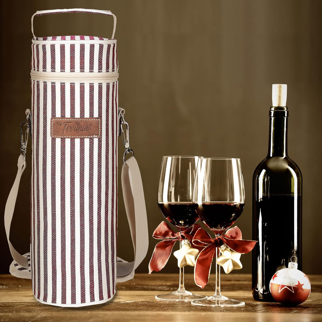 Kato Tirrinia Mini Kühltasche Flasche, Flaschenträger 1 Flaschen, Klein Flaschentasche Weintasche Kü