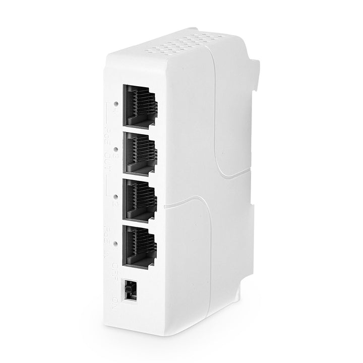 MokerLink 4 Port PoE Extender, IEEE 802.3 af/at PoE Repeater, 100 Mbit/s, 1 PoE Eingang, 3 PoE Ausgä