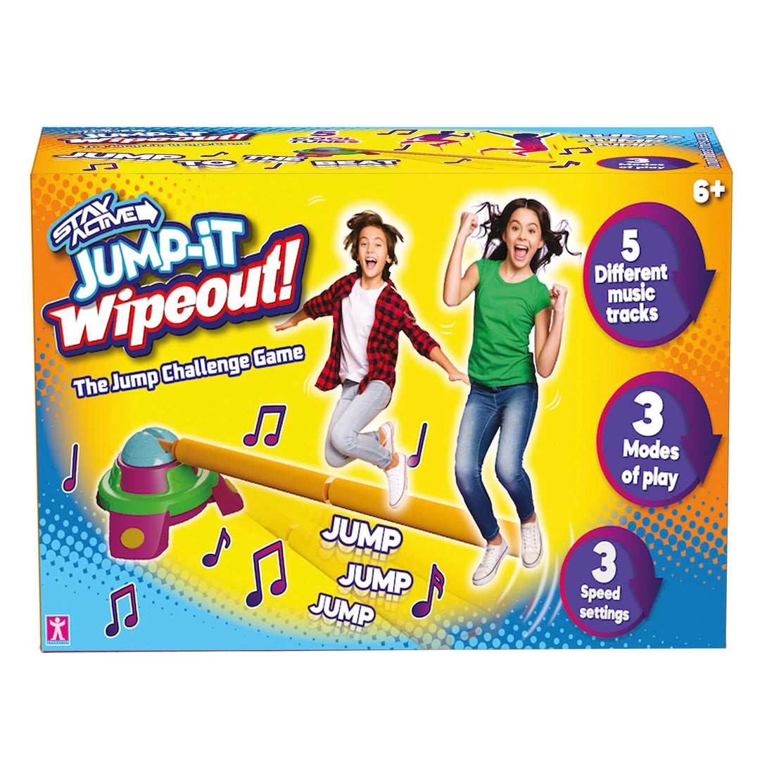Stay Active Jump It Wipeout Musical Jump Challenge Familien-Fitnessspiel mit drehbarem Weichschaumar
