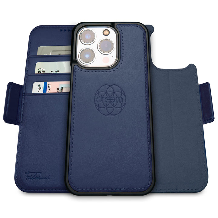 Dreem Fibonacci iPhone 14 Pro Geldbörsen-Hülle / 2-in-1 Stossfestes MagSafe Case und abnehmbares Lux