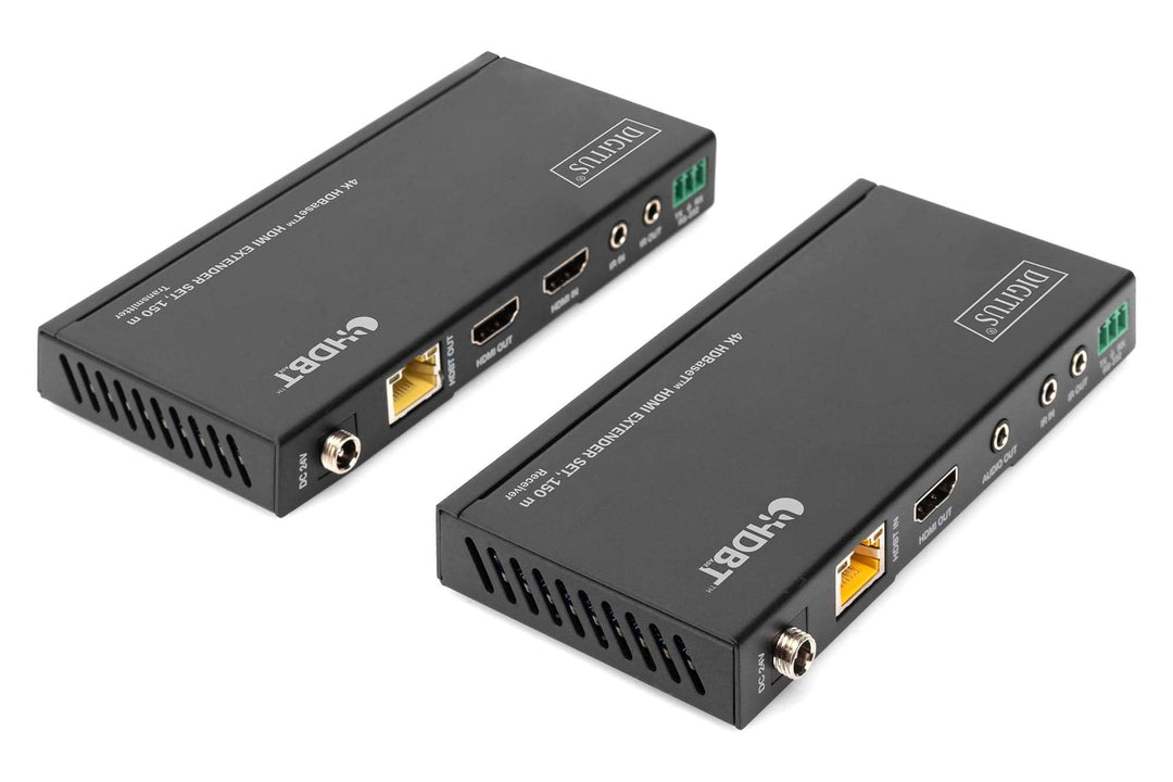 DIGITUS HDMI Extender - 4k/60Hz - Sender & Empfänger - HDBaseT 1.0 - HDMI 2.0 - Reichweite bis 150m