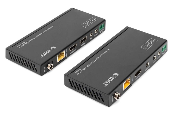 DIGITUS HDMI Extender - 4k/60Hz - Sender & Empfänger - HDBaseT 1.0 - HDMI 2.0 - Reichweite bis 150m