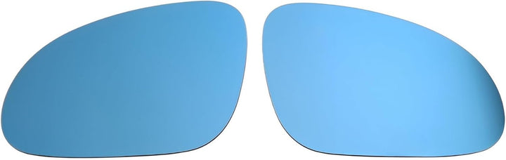 Spiegelgläser Links+Rechts Asphärisch Blau Set