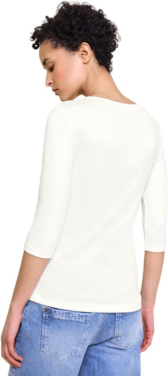 Street One Damen Style Pania T-Shirt 34 Off White, 34 Off White