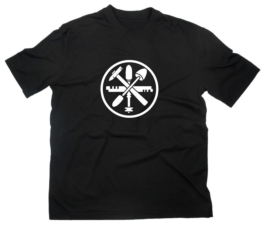 Glaser Handwerk Zunft Logo T-Shirt Glas L Schwarz, L Schwarz