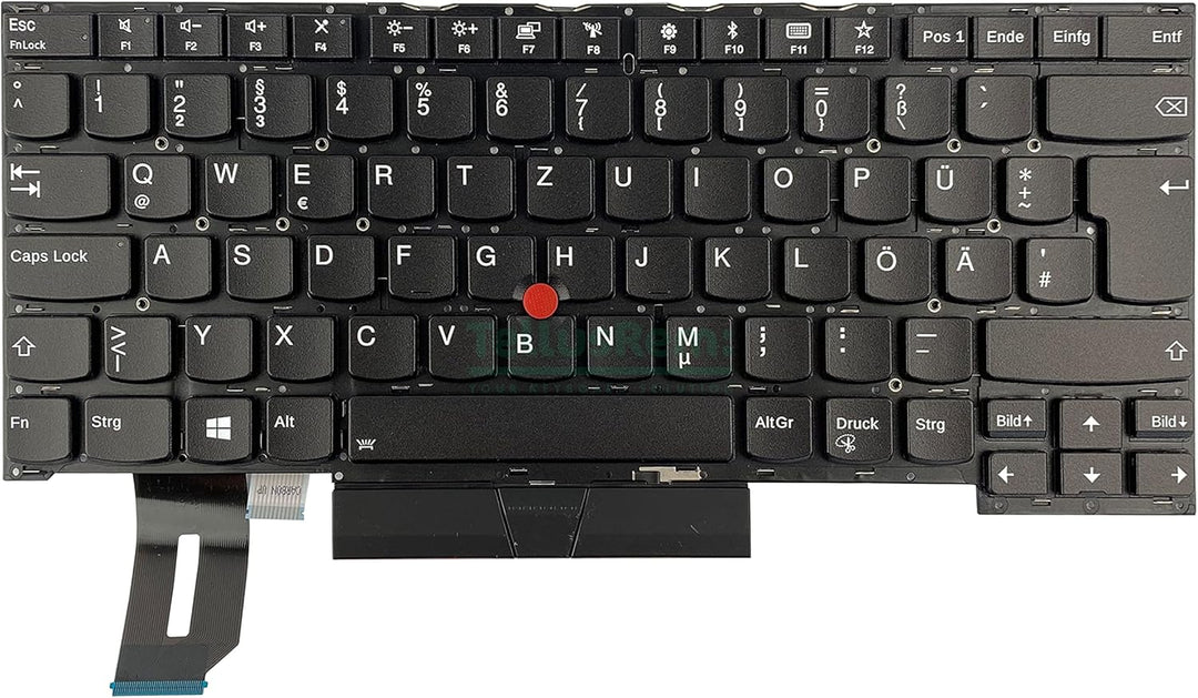 TellusRem ersatztastatur Deutsche Hintergrundbeleuchtung für Lenovo Thinkpad T490s T495s, Deutsche