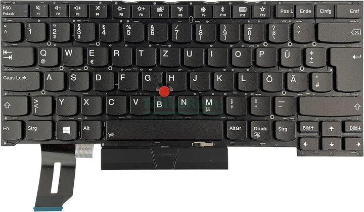 TellusRem ersatztastatur Deutsche Hintergrundbeleuchtung für Lenovo Thinkpad T490s T495s, Deutsche