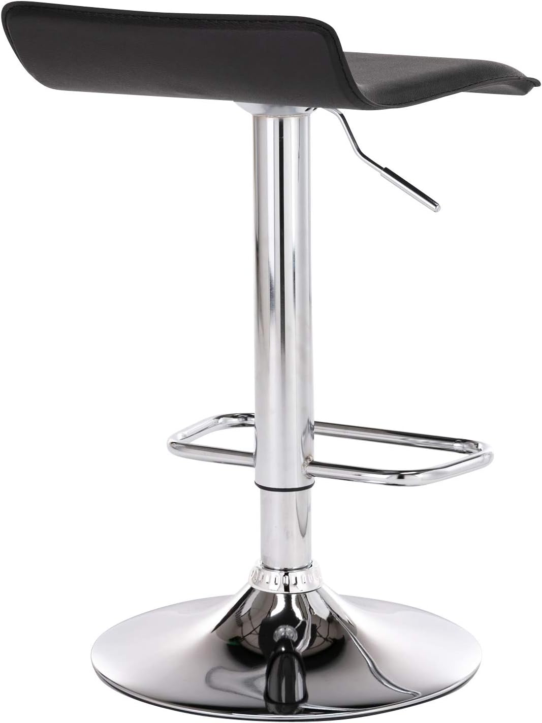 CLP 2er Set Barhocker Dyn Mit Kunstlederbezug I 2 x Höhenverstellbarer Und Drehbarer Tresenhocker Mi