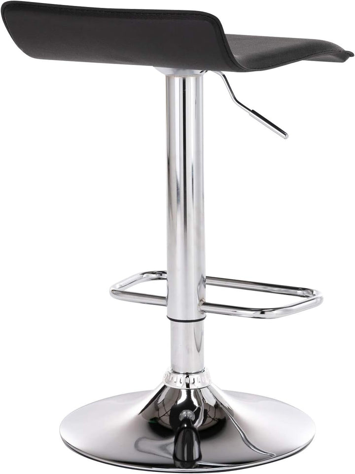 CLP 2er Set Barhocker Dyn Mit Kunstlederbezug I 2 x Höhenverstellbarer Und Drehbarer Tresenhocker Mi