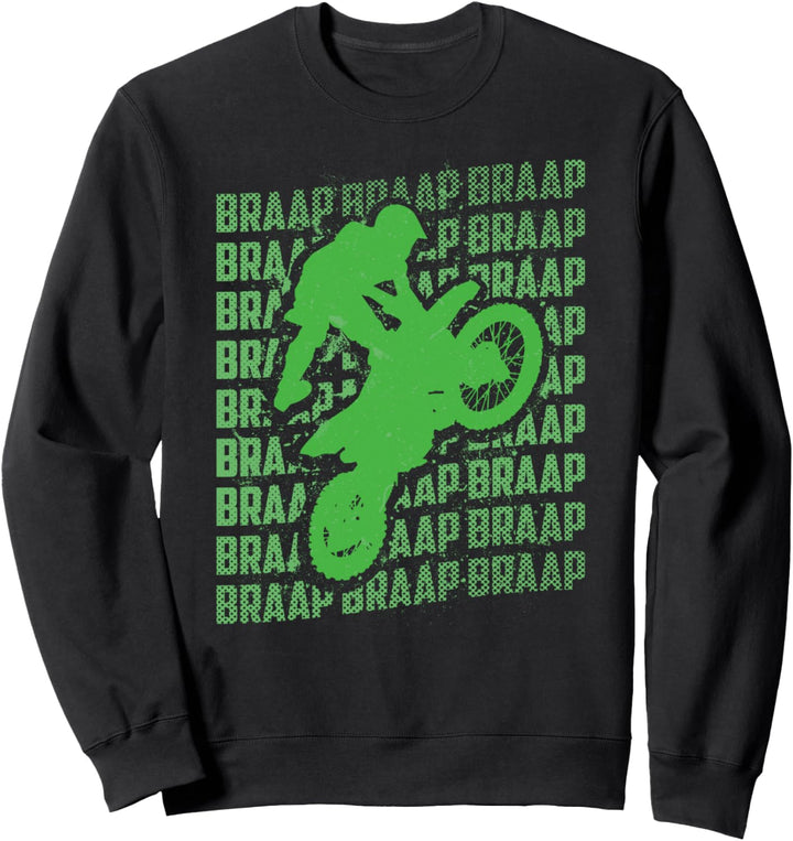 Braap Moto Design MX Motorrad Motocross Dirt Bike Sweatshirt