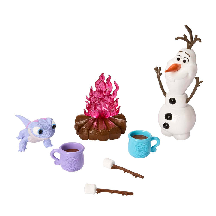 DISNEY DIE EISKÖNIGIN - Olaf und Bruni Kakao-Set für Lagerfeuer, Tassen mit Kakao und Marshmallows,