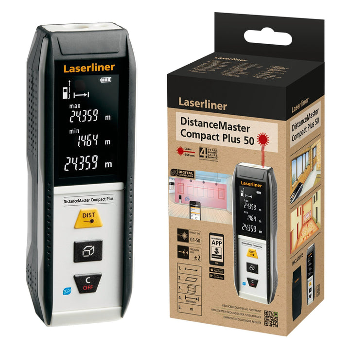 Laserliner Laser Entfernungsmesser, DistanceMaster DistanceMaster Compact Plus 50, DistanceMaster Co