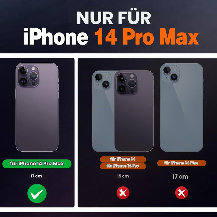 SHIELDON Hülle für iPhone 14 Pro Max Handyhülle [Erstklassig Echtleder] [Kartenfach] [Magnet] [Stand