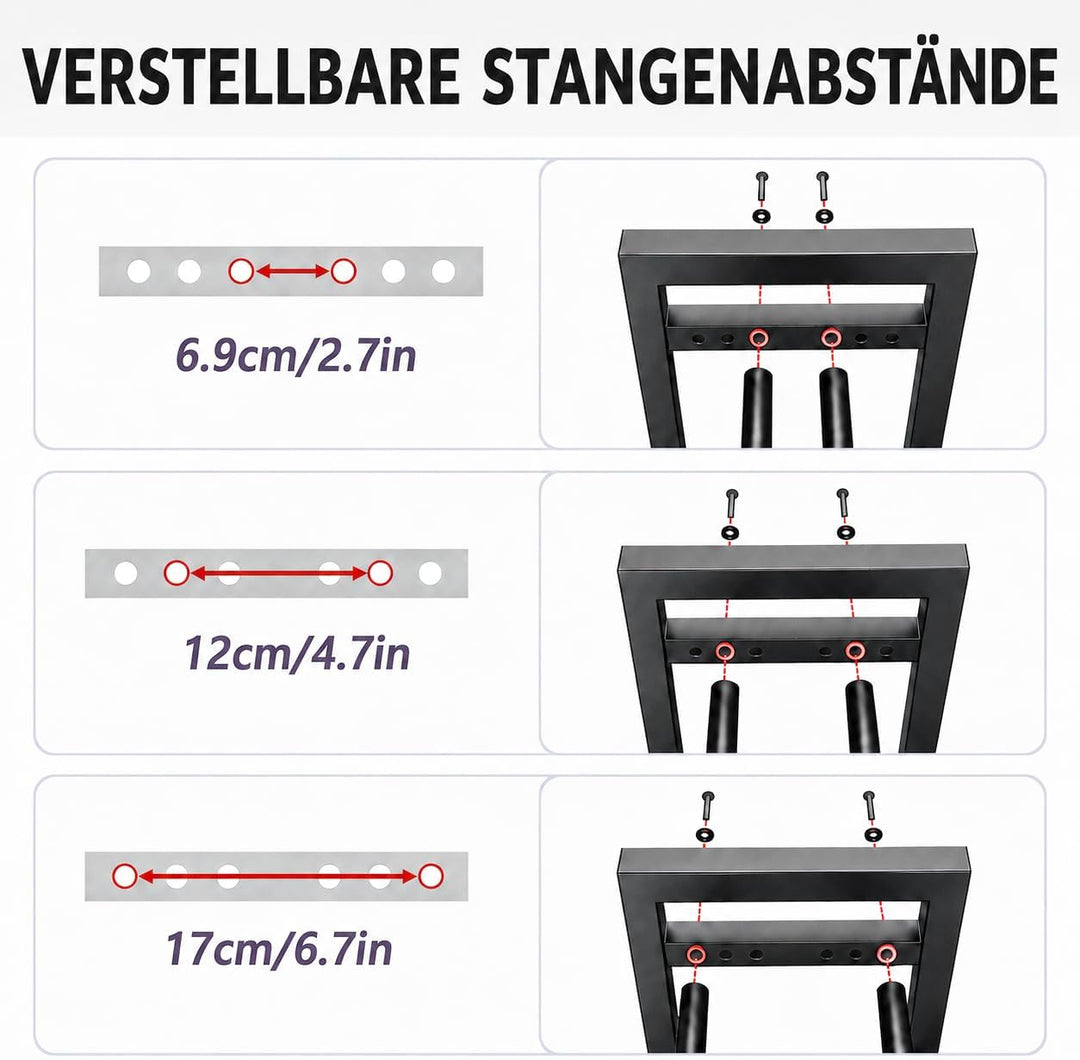 3-stöckiger Hantelständer mit verstellbarer Hantelablage, Kurzhantelständer für Home Gym, Hantelrega