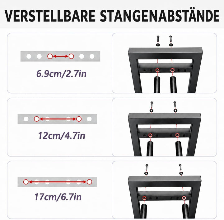 3-stöckiger Hantelständer mit verstellbarer Hantelablage, Kurzhantelständer für Home Gym, Hantelrega