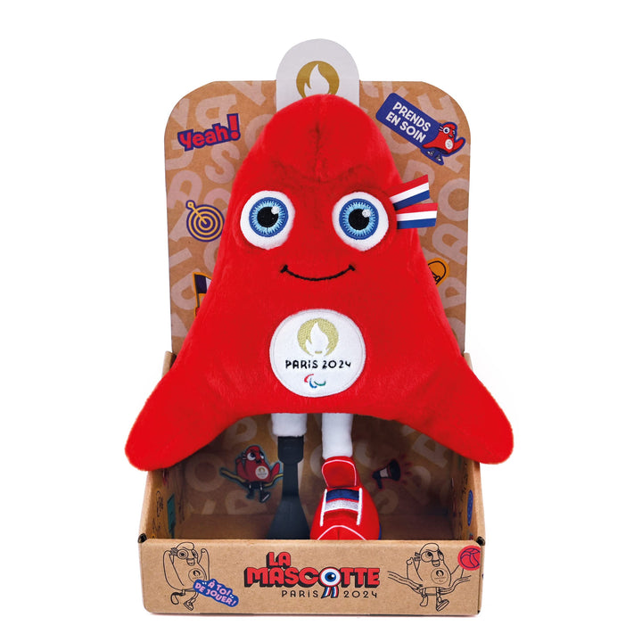 Doudou et Compagnie JO2501 Phryge, Bonnet phrygien Maskottchen para 28 cm – Display, rot, 28