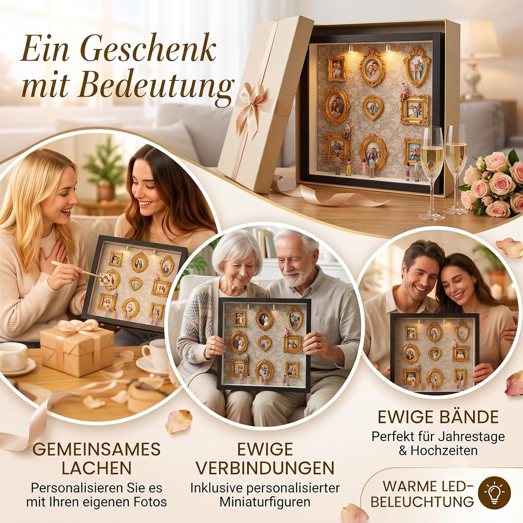DIY Mini Museum of Us Bilderrahmen, Vintage Holz Miniatur Bilderrahmen