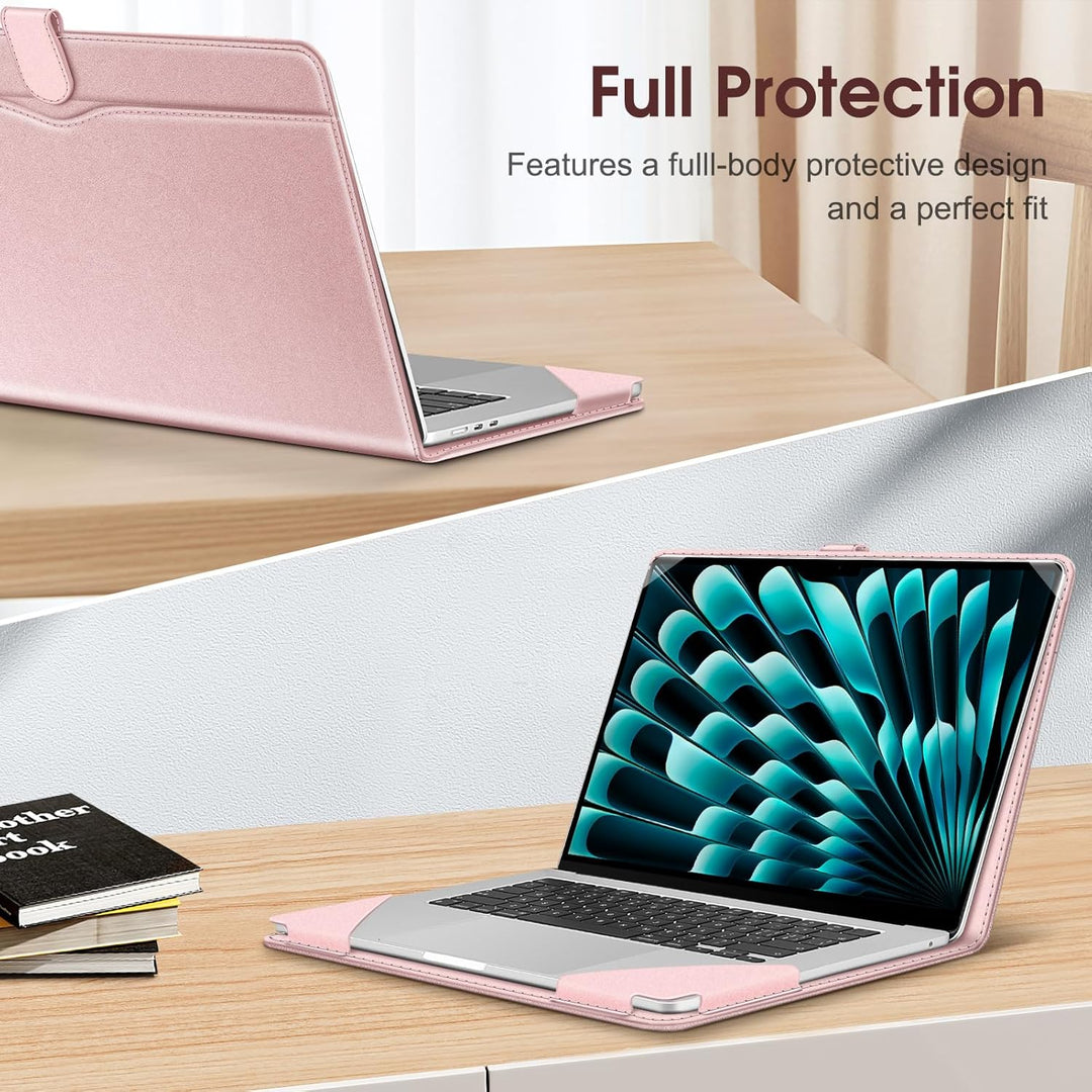 Fintie Hülle Kompatibel mit MacBook Air 15 M4 M3 M2 Chip (2025-2023) A3241 A3114 A2941, Hochwertiges