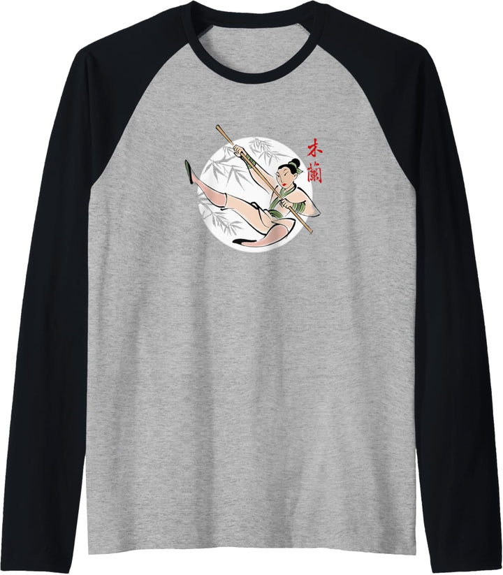 Disney Mulan Full Moon Jumping Warrior Raglan