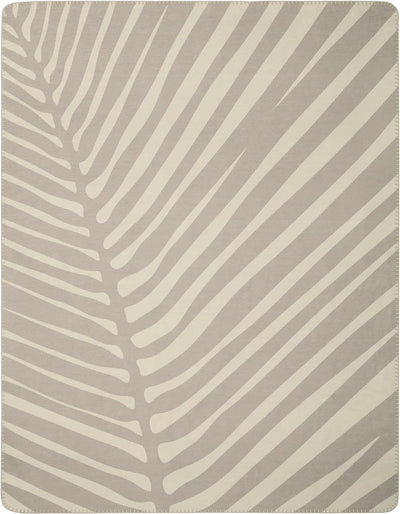 Villeroy & Boch® weiche Wohndecke Leaf French Linen I Kuscheldecke aus Baumwollmischgewebe I Sofa-De