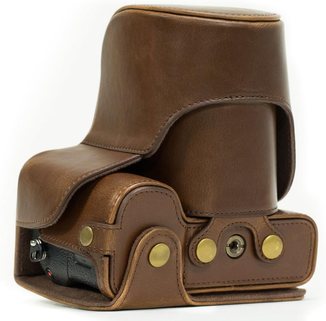 MegaGear Sony Alpha A7S II, A7R II, A7 II (28-70mm) Ever Ready Leder Kamera-Case mit Trageriemen und