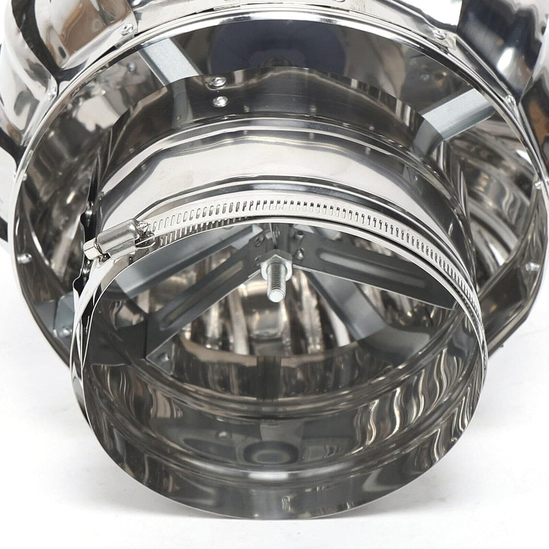 Schornsteinaufsatz Lüftungsaufsatz Edelstahl Drehbarer Kugelaufsatz 160 mm Turbo Kaminaufsatz für In