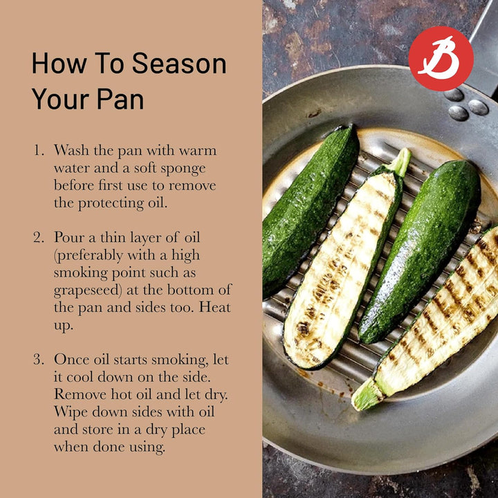 De Buyer 5613.32 Grillpfanne, Edelstahl, Silber, 32 cm