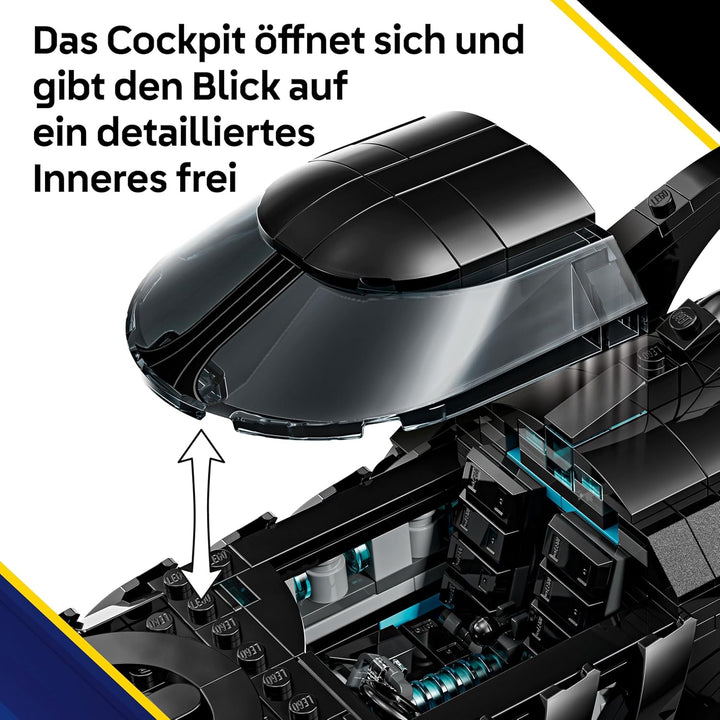 LEGO DC Batman Forever Batmobil – Superhelden Fahrzeug mit Minifigur – mit aufklappbarem Cockpit und