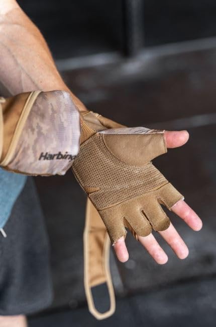 Harbinger Pro Wristwrap Handschuhe, Hebehandschuhe für diejenigen, die Flexibilität und Atmungsaktiv